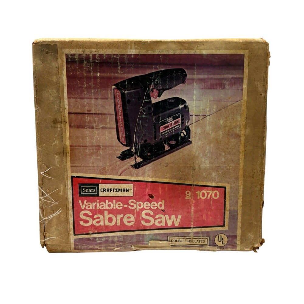 Craftsman Sears 9 1070 Variable-Speed Corded Jigsaw w/ Manual & Edge Guide